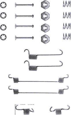 HELLA PAGID Tarvikesarja, jarrukengät 8DZ 355 200-061